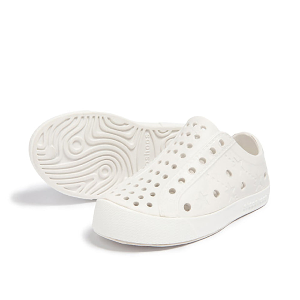 Toddler Perforated Slip On Water Sneakers in White - Harbor