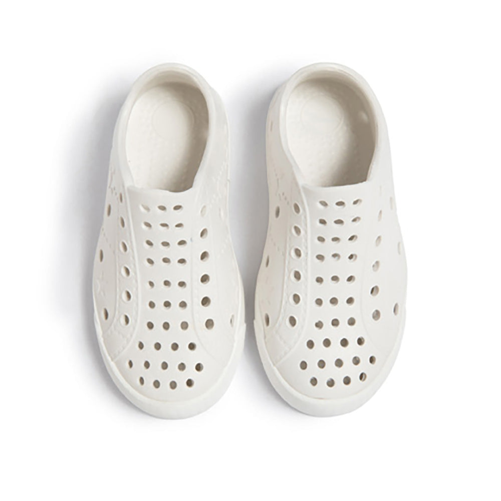 Toddler Perforated Slip On Water Sneakers in White - Harbor