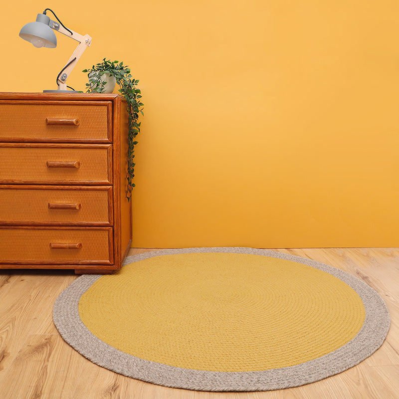 Nolan Tumeric Children's Rug In Braided Wool