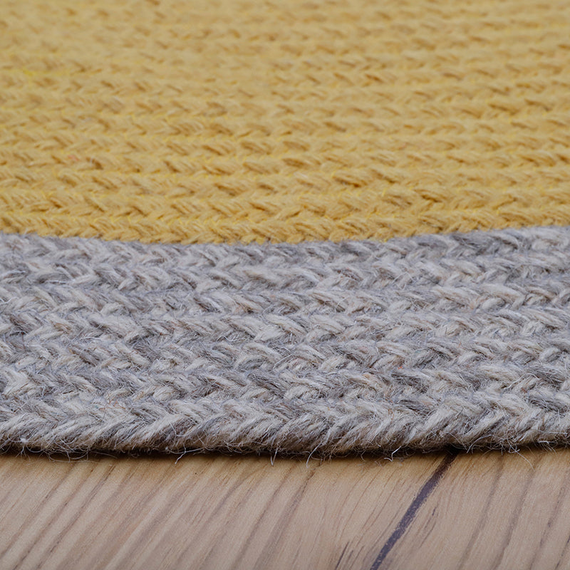 Nolan Tumeric Children's Rug In Braided Wool