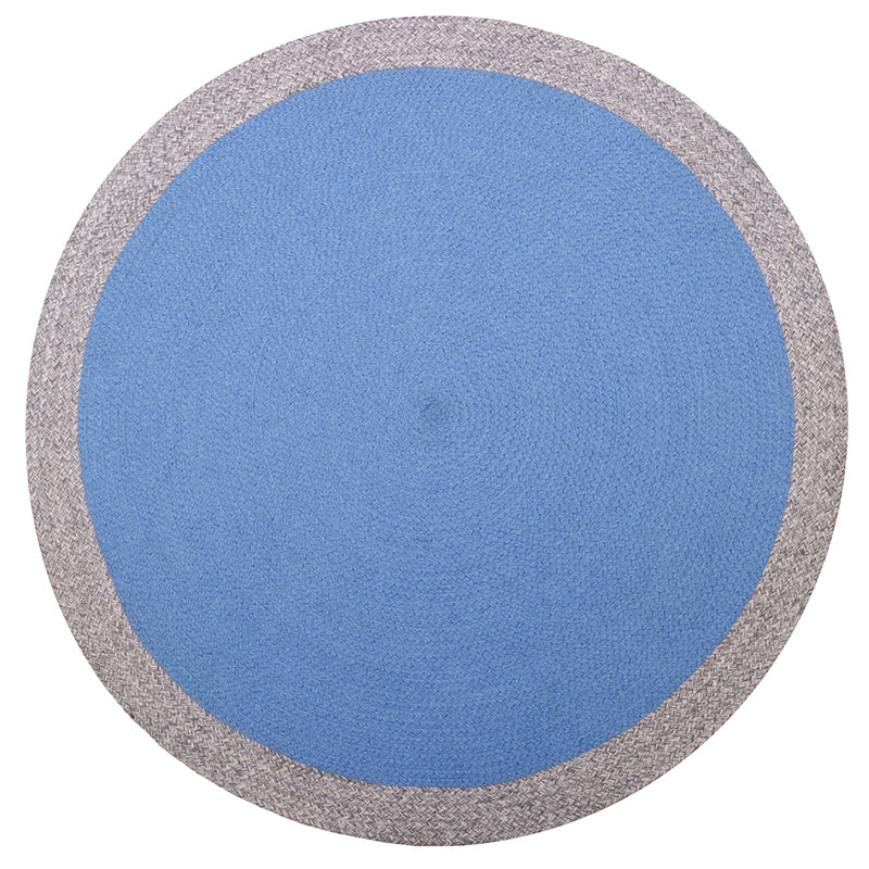 Nolan Blue Braided Wool Children's Rug