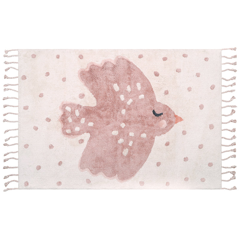 Birdy Children's Rug With Bird Pattern