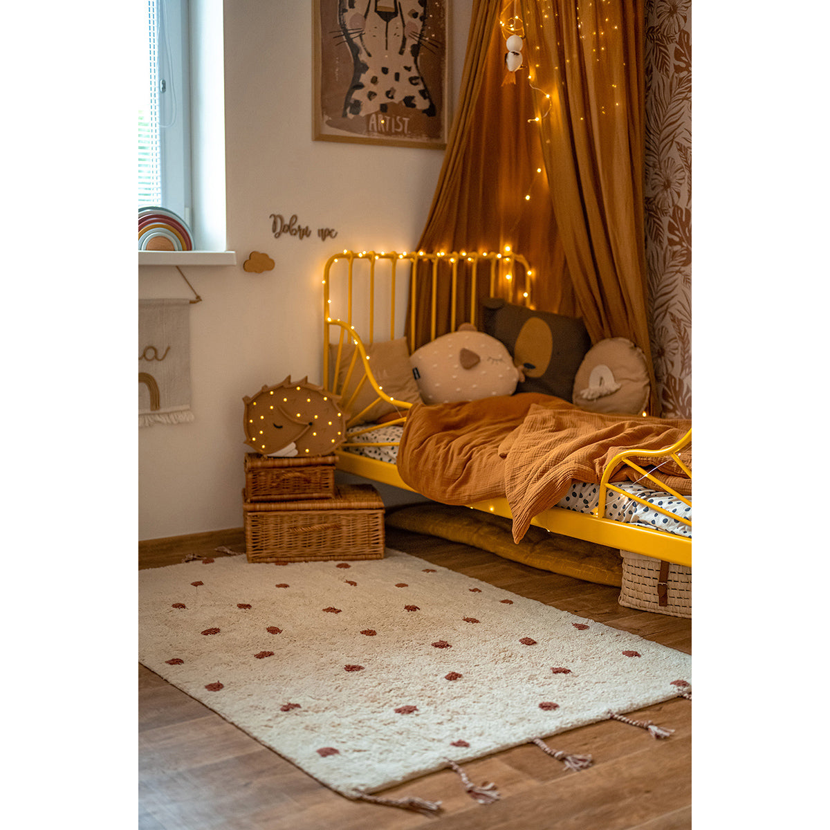 Nümi Amber Children's Rug With Dots