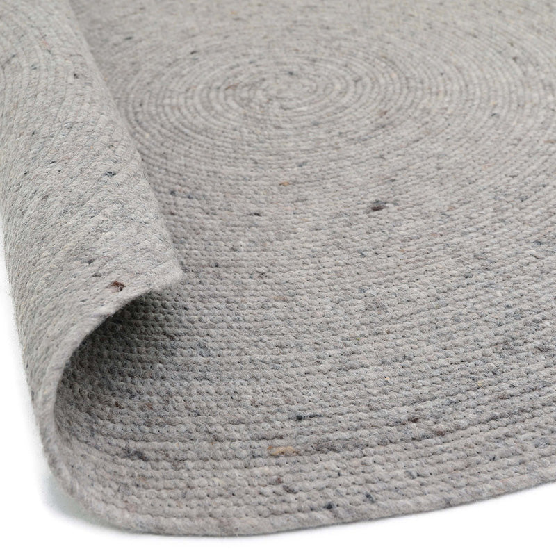 Neethu Grey M Felted Wool Rug