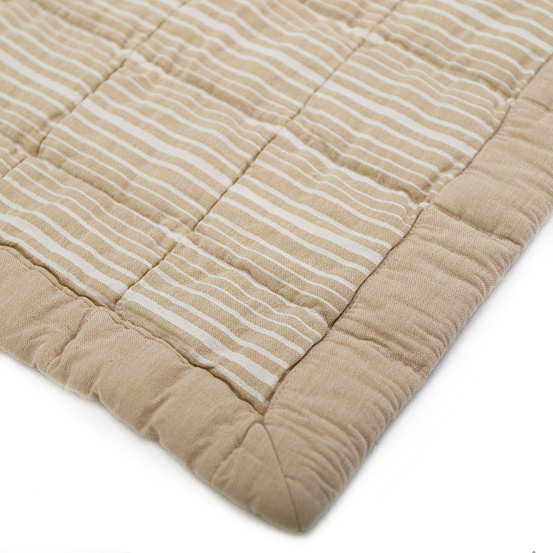 Anna Caramel Lave Reversible Baby Blanket