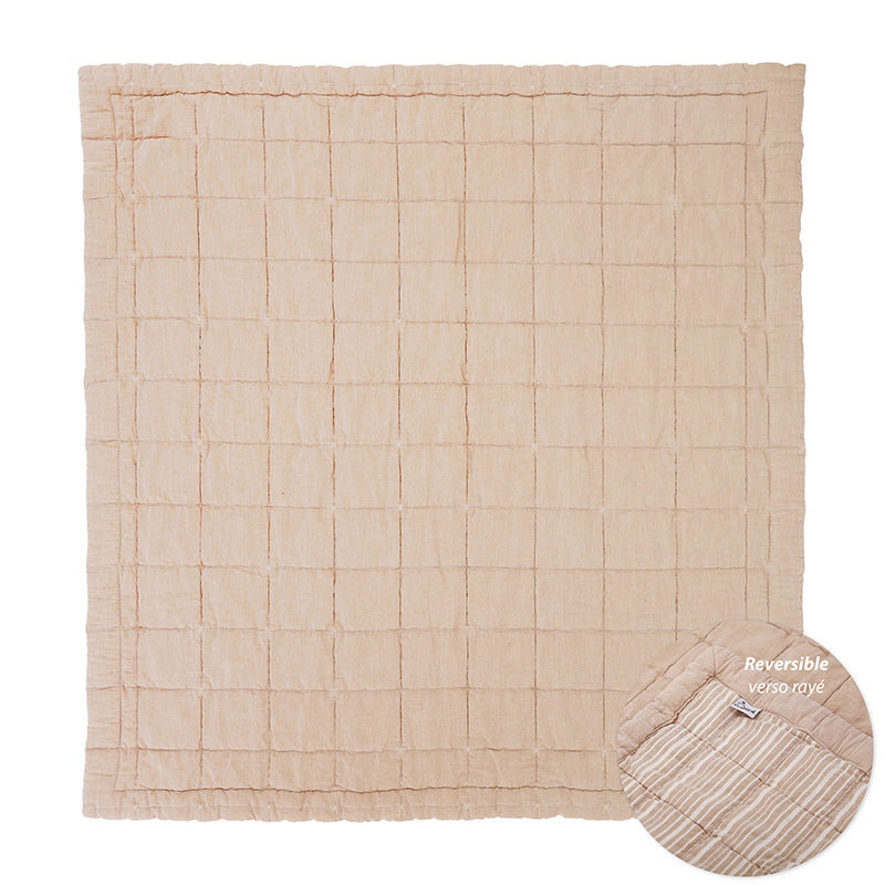 Anna Terracotta Lave Reversible Baby Blanket