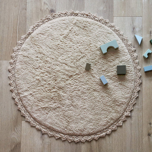 Perla Sable Crochet Finish Rug