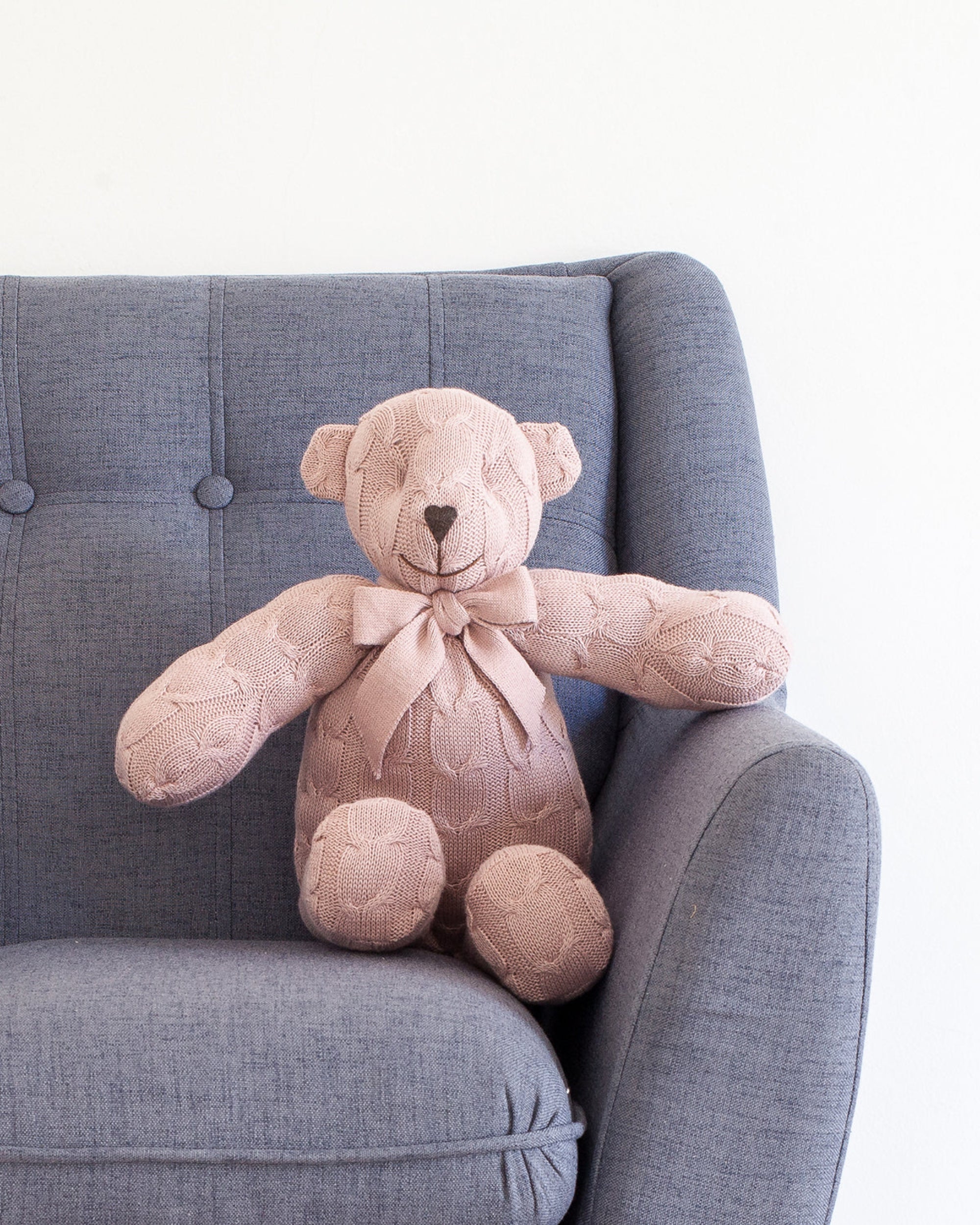 Plush Cable Knit Teddy Bear Colors