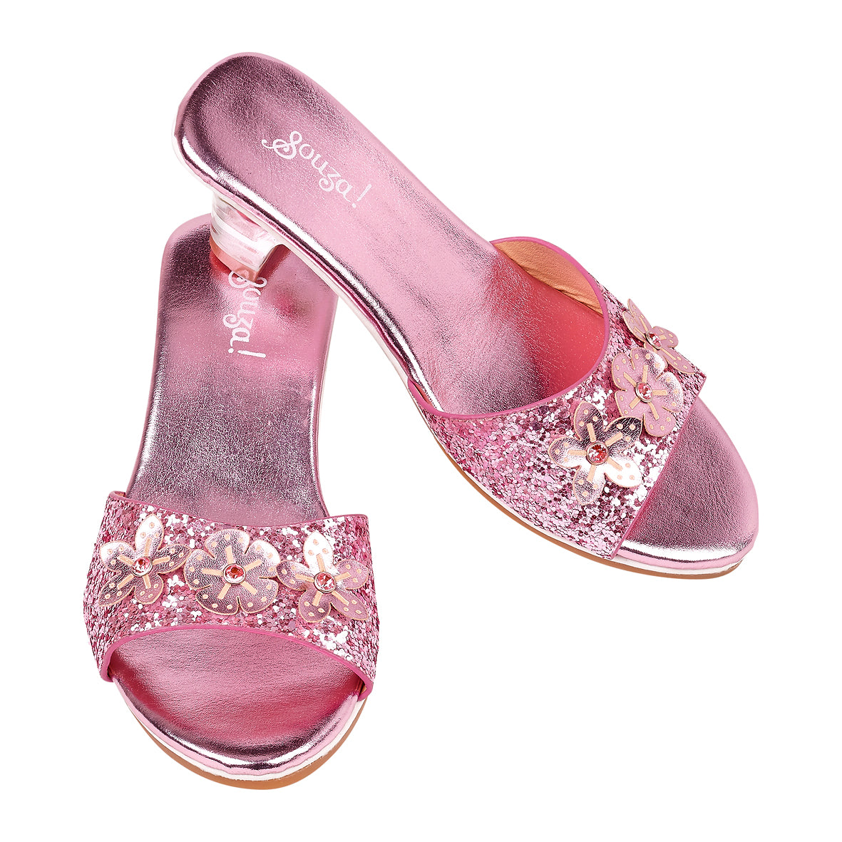 Slipper High-heel Mariona (pink) Costume Accessory For Kids - Carnival & Festive Use (3 Sizes)