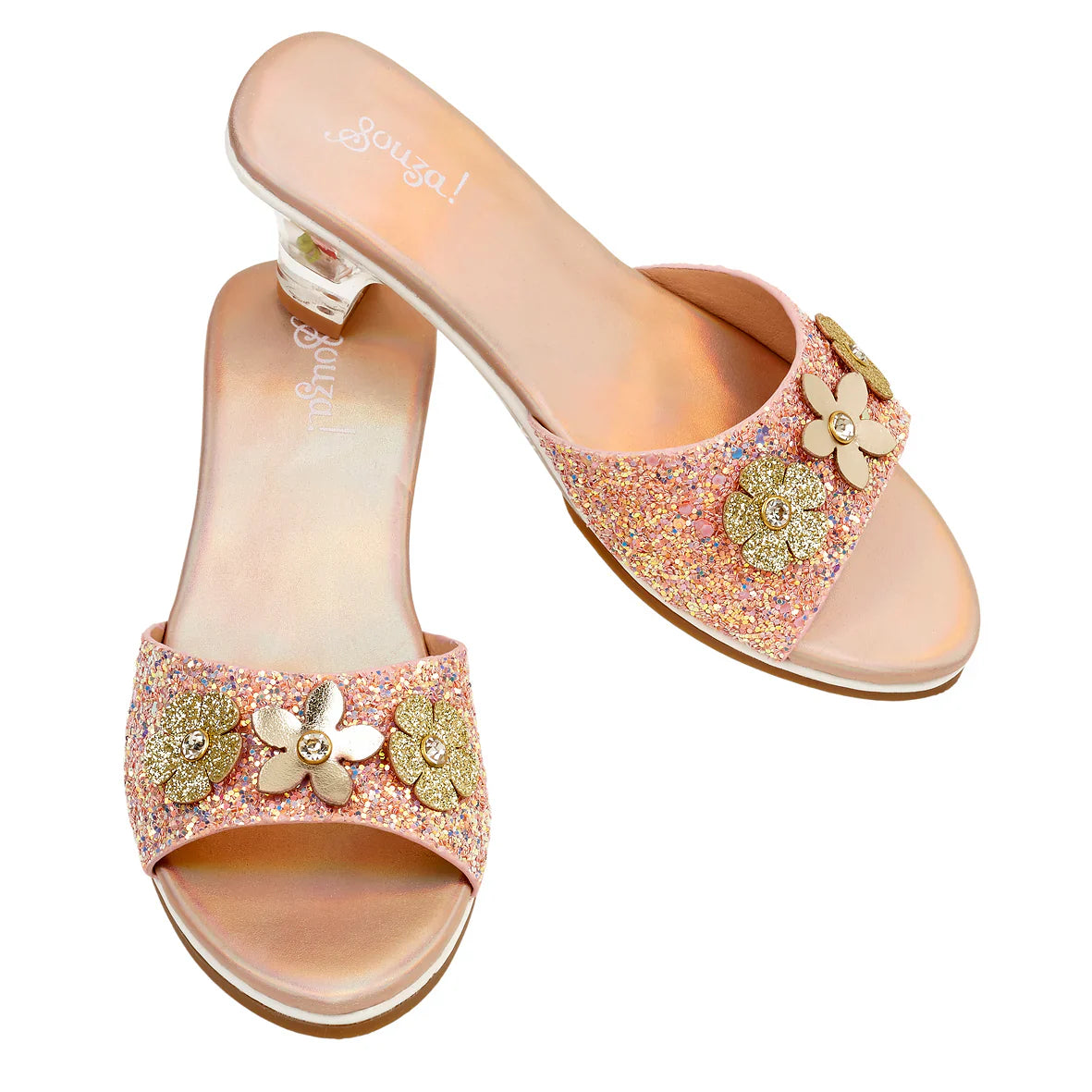 Slipper High-heel Clarisse (gold Peach) Costume Accessory For Kids