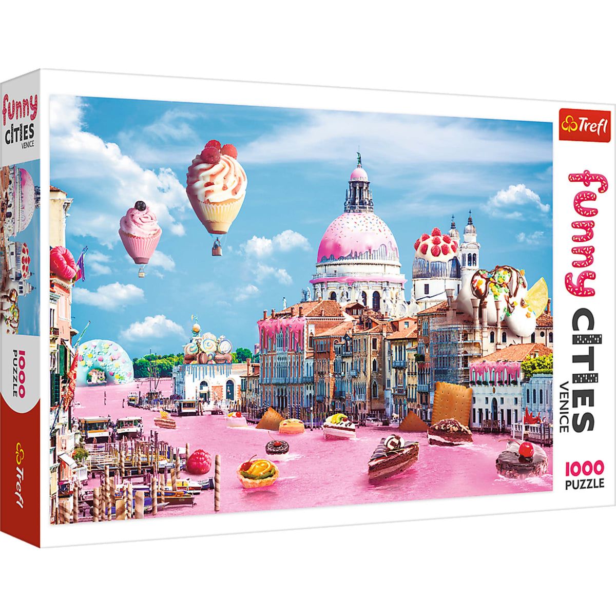 Red Funny Cities Sweets In Venice 1000 Piece Puzzle