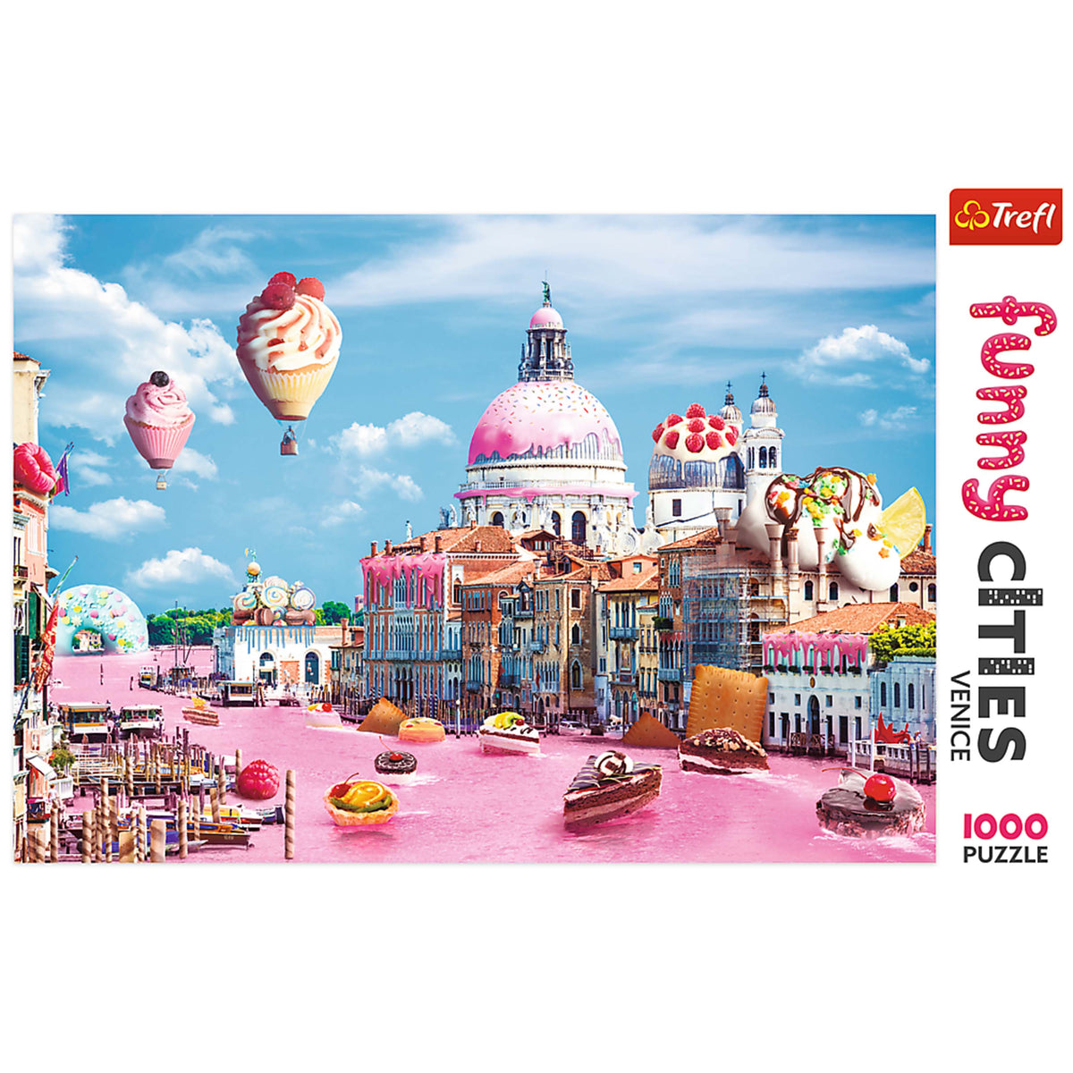 Red Funny Cities Sweets In Venice 1000 Piece Puzzle