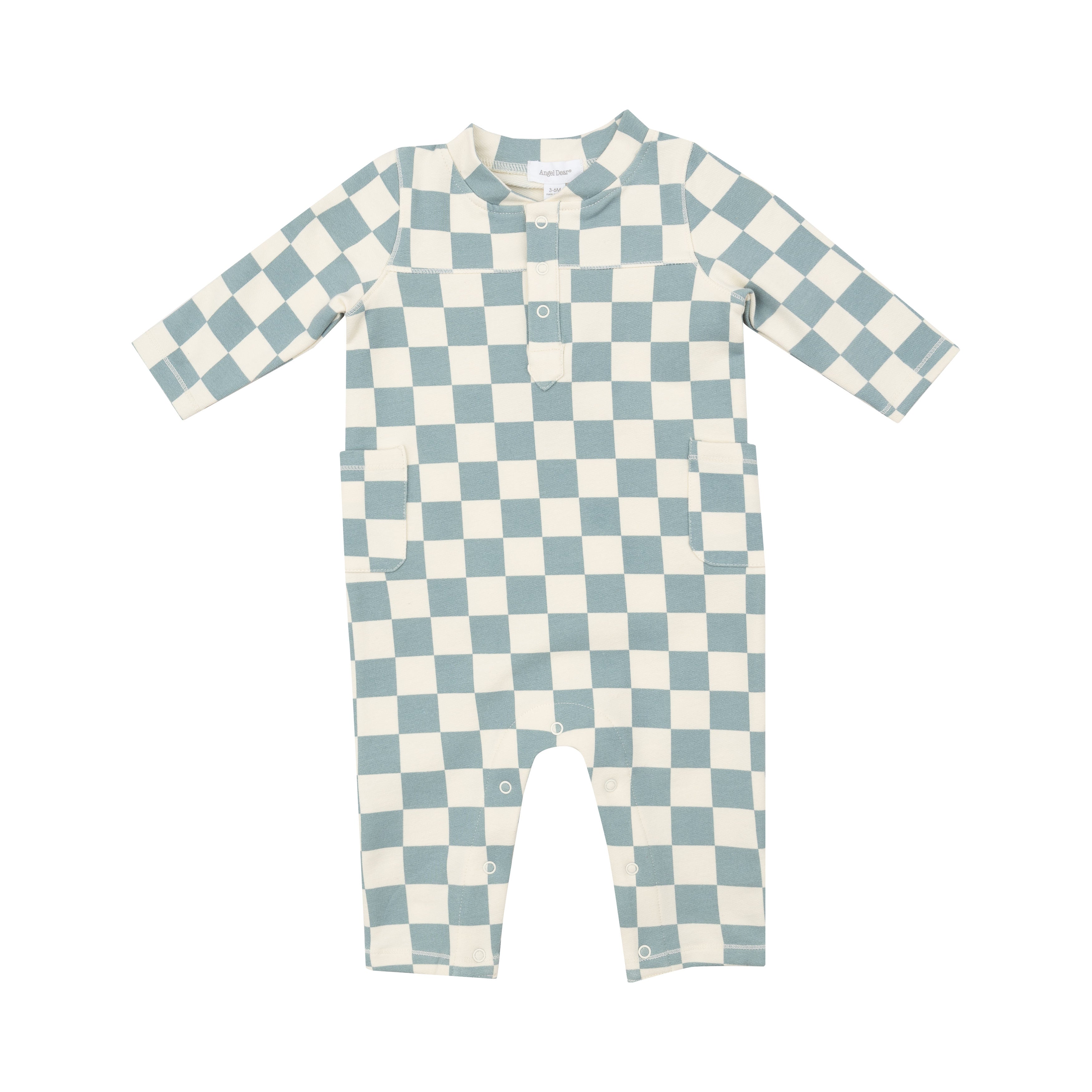 Uni Romper - Checkerboard Gray Mist