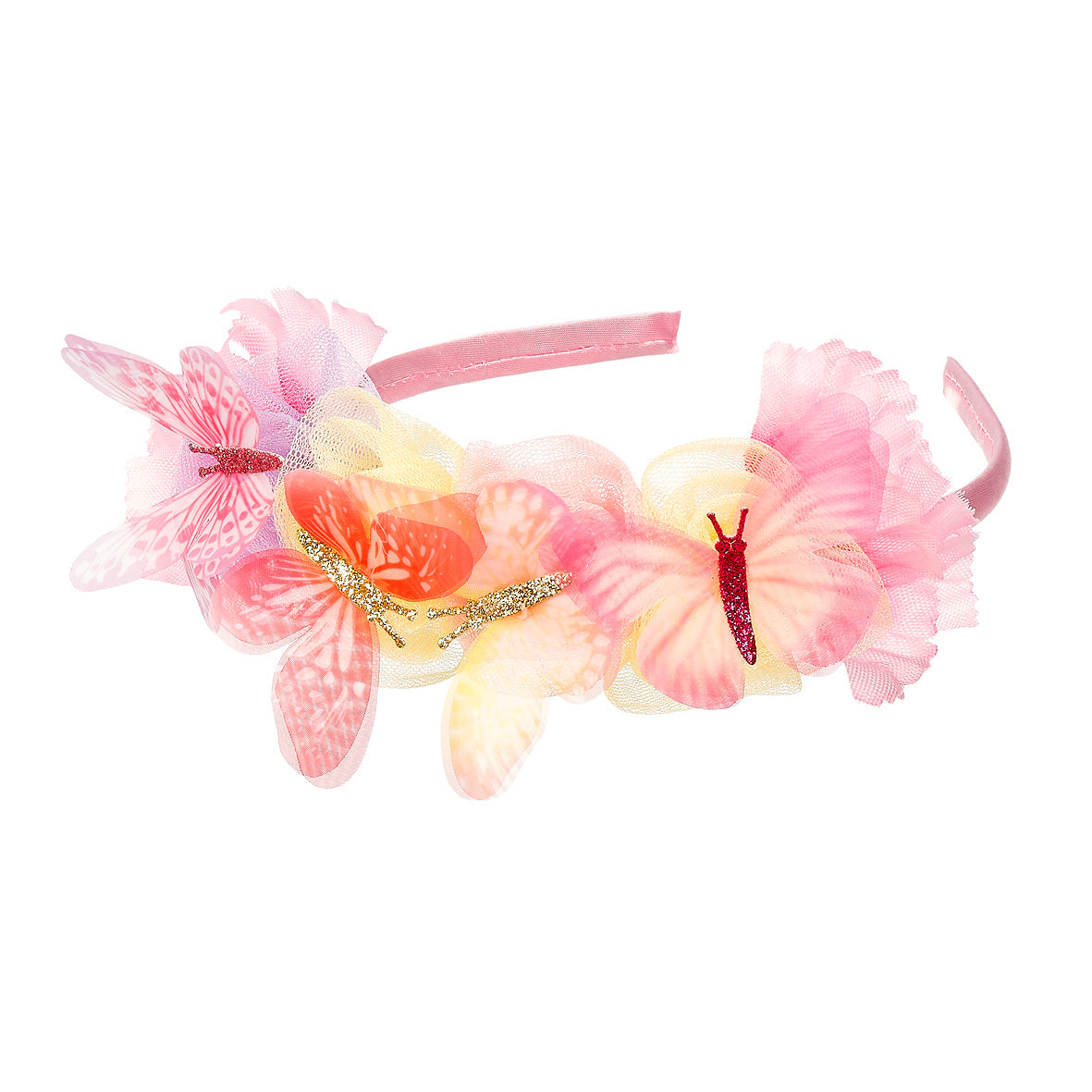 Tiara Lilyanne Flowers & Butterflies-costume Accessory For Kids - Carnival & Festive Use