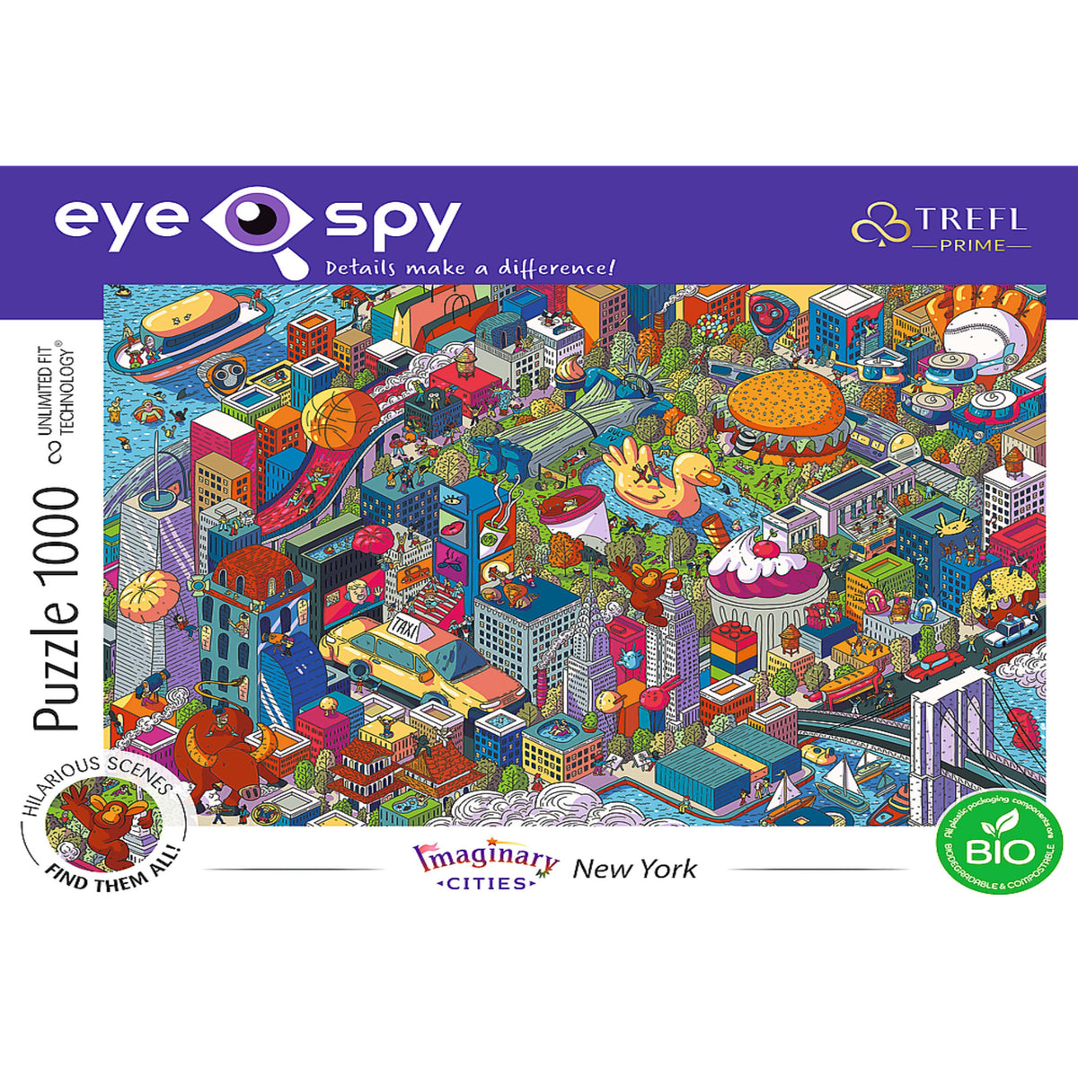 Prime Eye Spy Imaginary Cities: New York 1000 Piece Puzzle