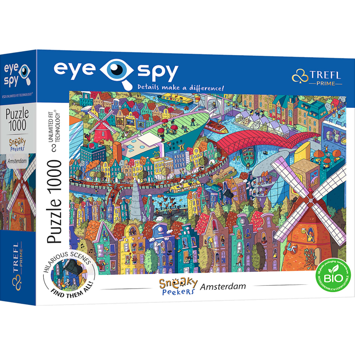 Prime Eye Spy Sneaky Peakers: Amsterdam 1000 Piece Puzzle