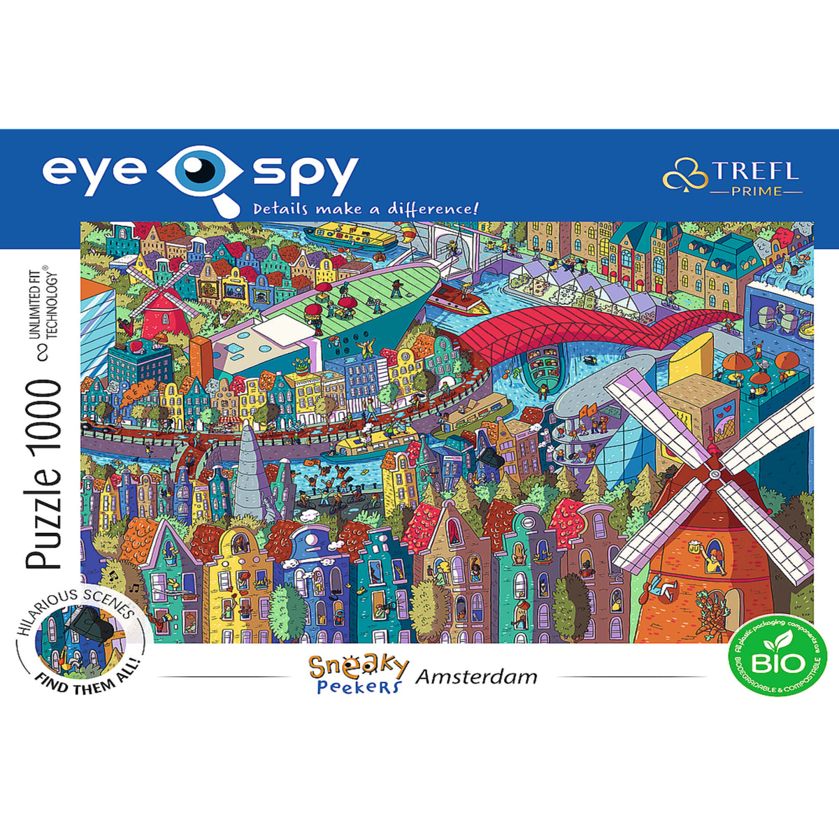 Prime Eye Spy Sneaky Peakers: Amsterdam 1000 Piece Puzzle