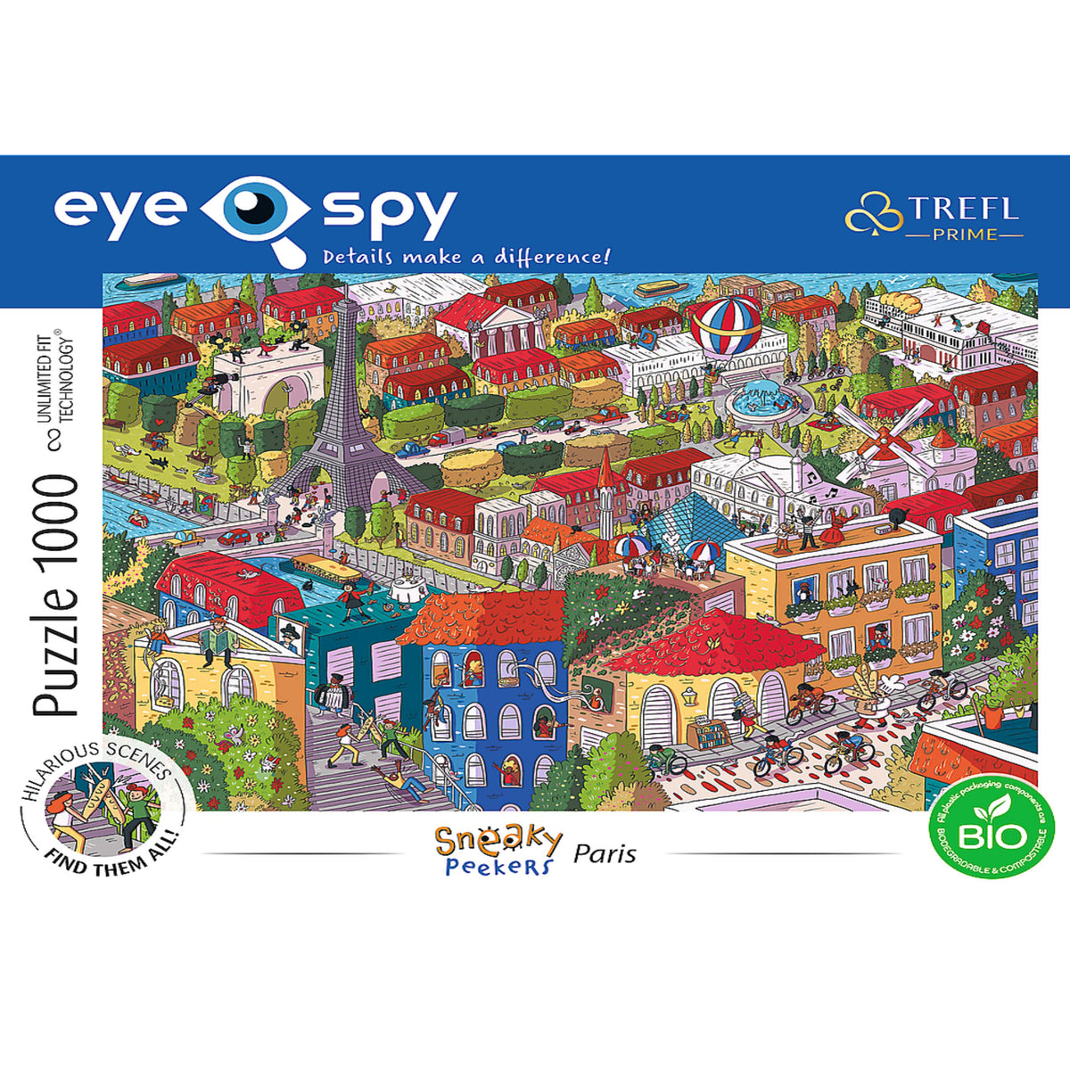 Prime Eye Spy Sneaky Peakers: Paris 1000 Piece Puzzle