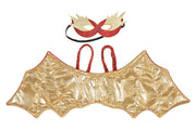 Red Dragon Wings + Mask - Costume Accessory For Kids - Carnival & Festive Use