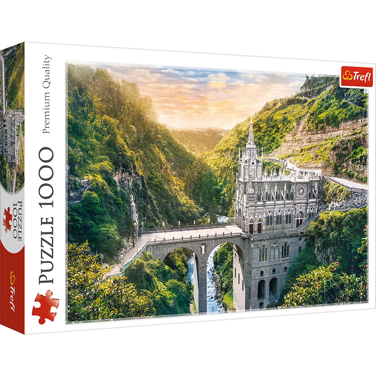 Red Las Lajas Sanctuary, Colombia 1000 Piece Puzzle