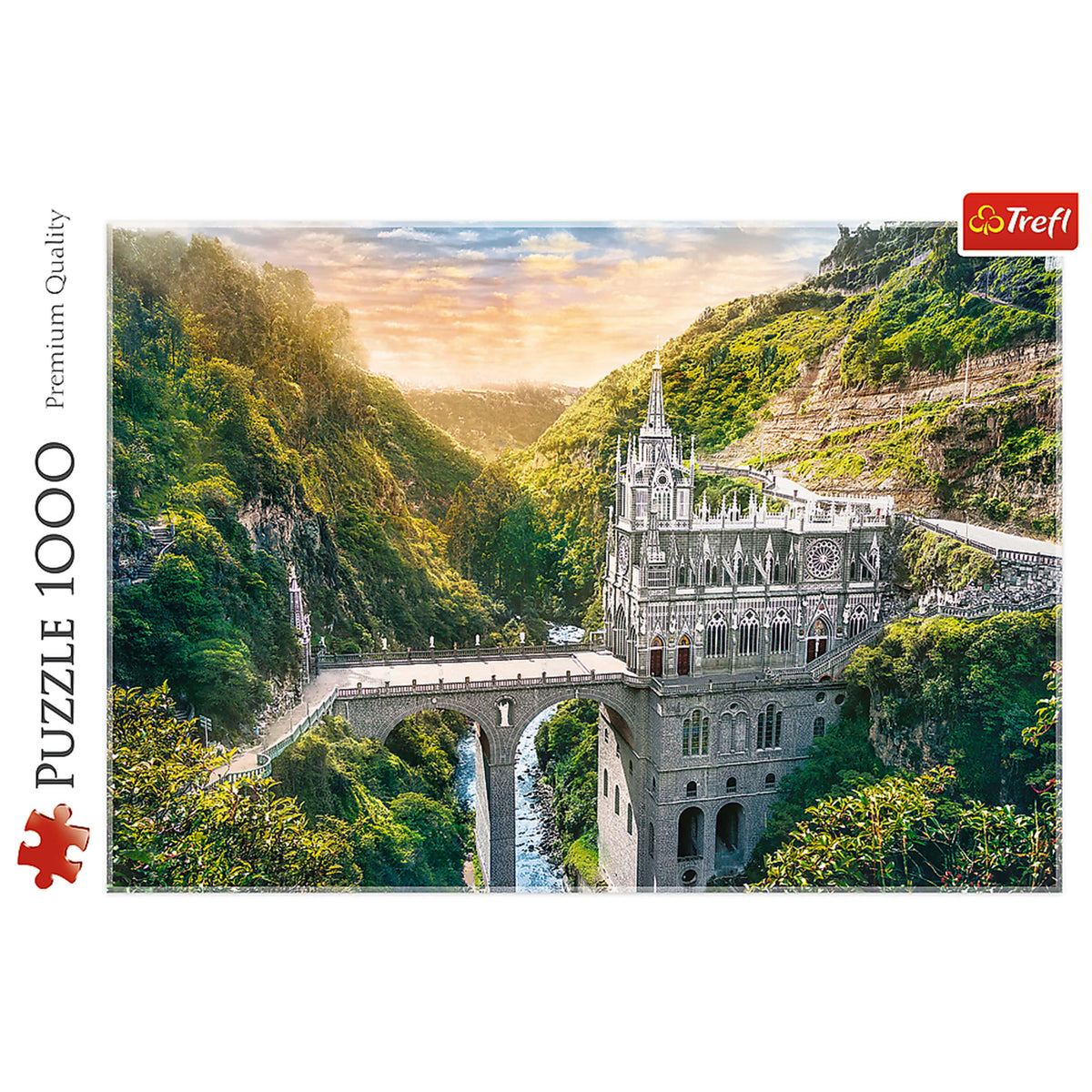 Red Las Lajas Sanctuary, Colombia 1000 Piece Puzzle