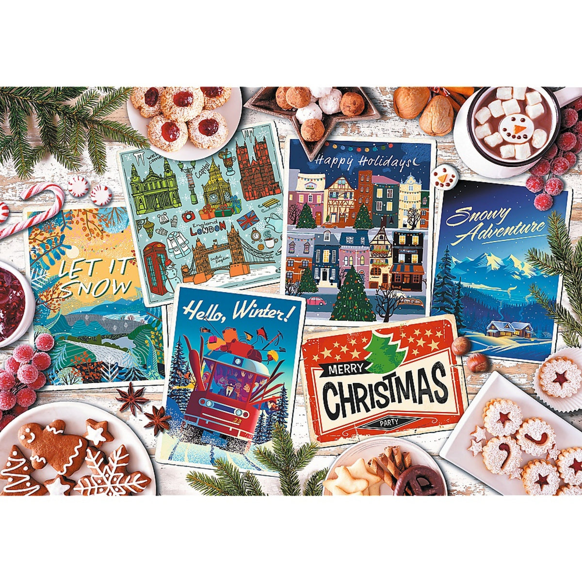 Red Winter Memories 1000 Piece Puzzle