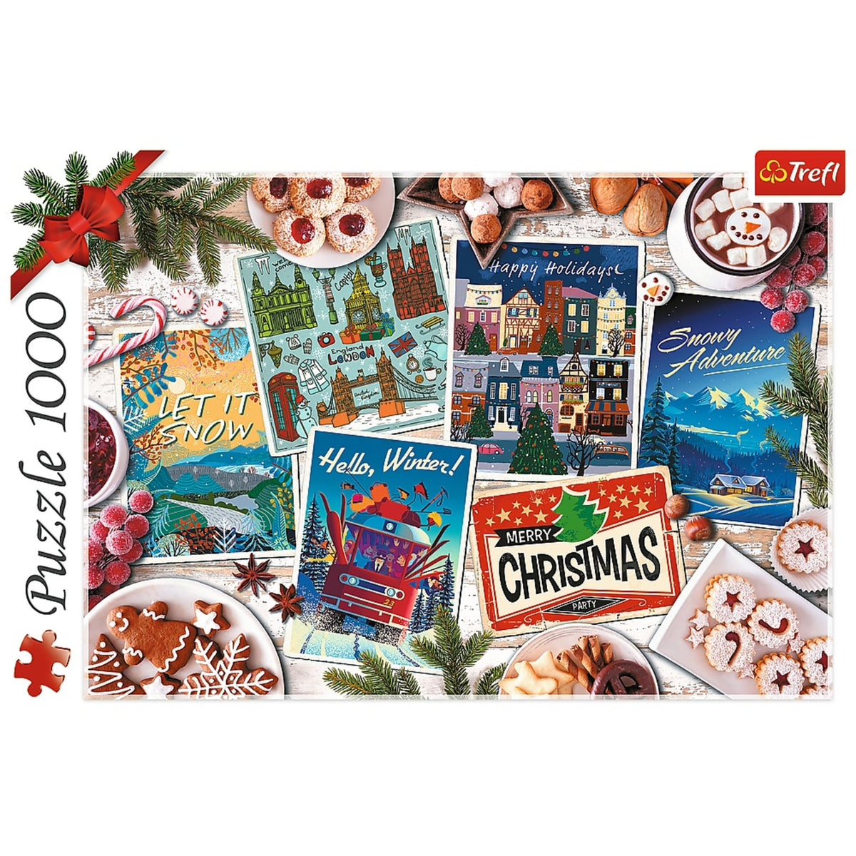 Red Winter Memories 1000 Piece Puzzle