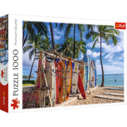 Red Waikiki Beach Hawaii 1000 Piece Puzzle