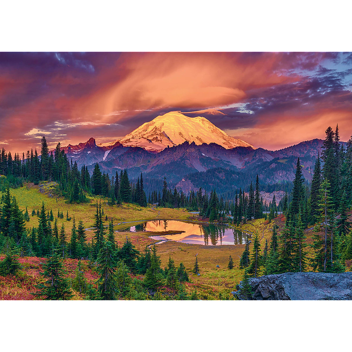 Red Mountain Sunset 1000 Piece Puzzle
