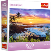 Red Ocean Sunset 1000 Piece Puzzle