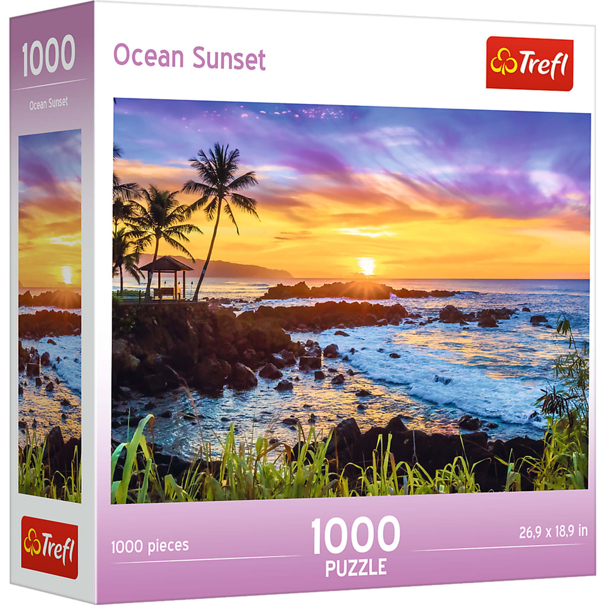 Red Ocean Sunset 1000 Piece Puzzle