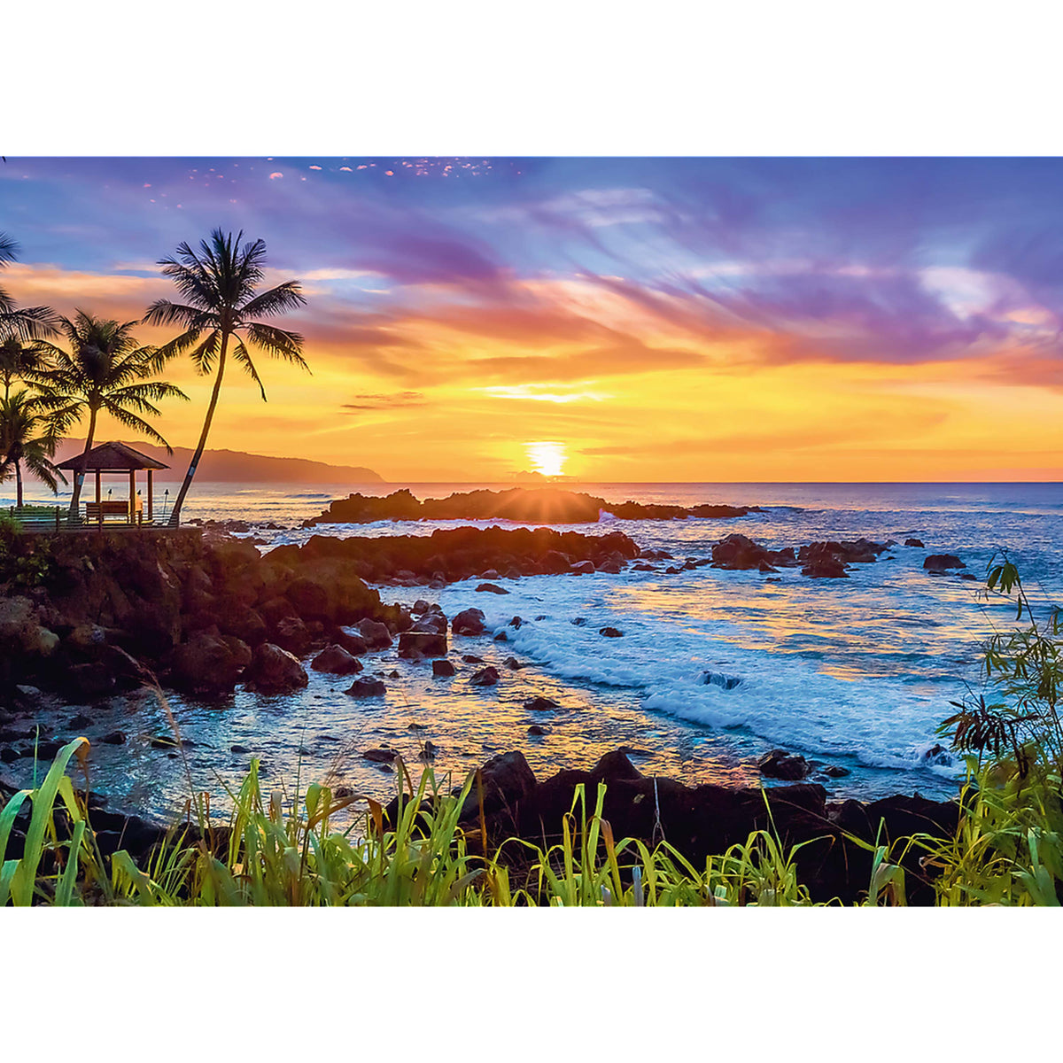 Red Ocean Sunset 1000 Piece Puzzle