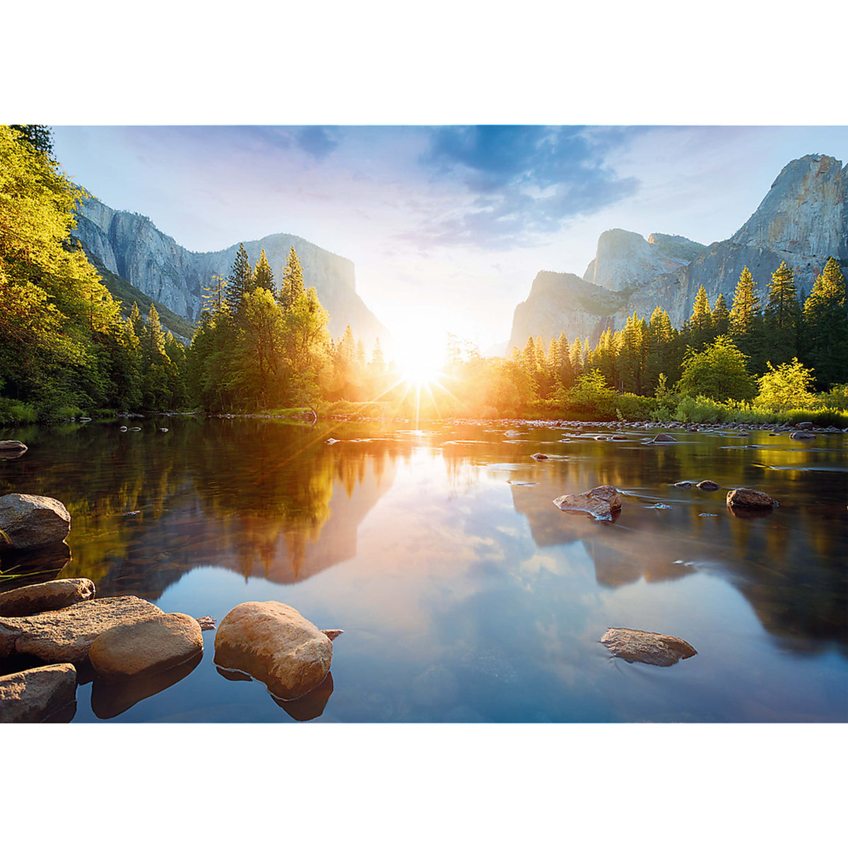 Red Mountain Pond 1000 Piece Puzzle