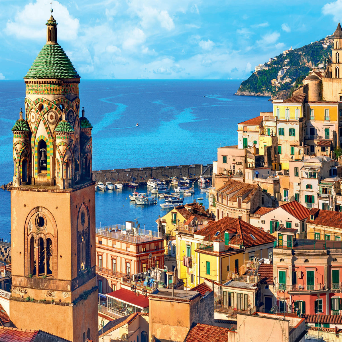 Red Amalfi, Italy 1000 Piece Puzzle