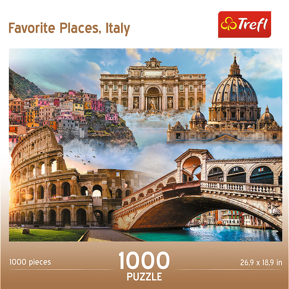 Red Favorite Places Italy 1000 Piece Puzzle