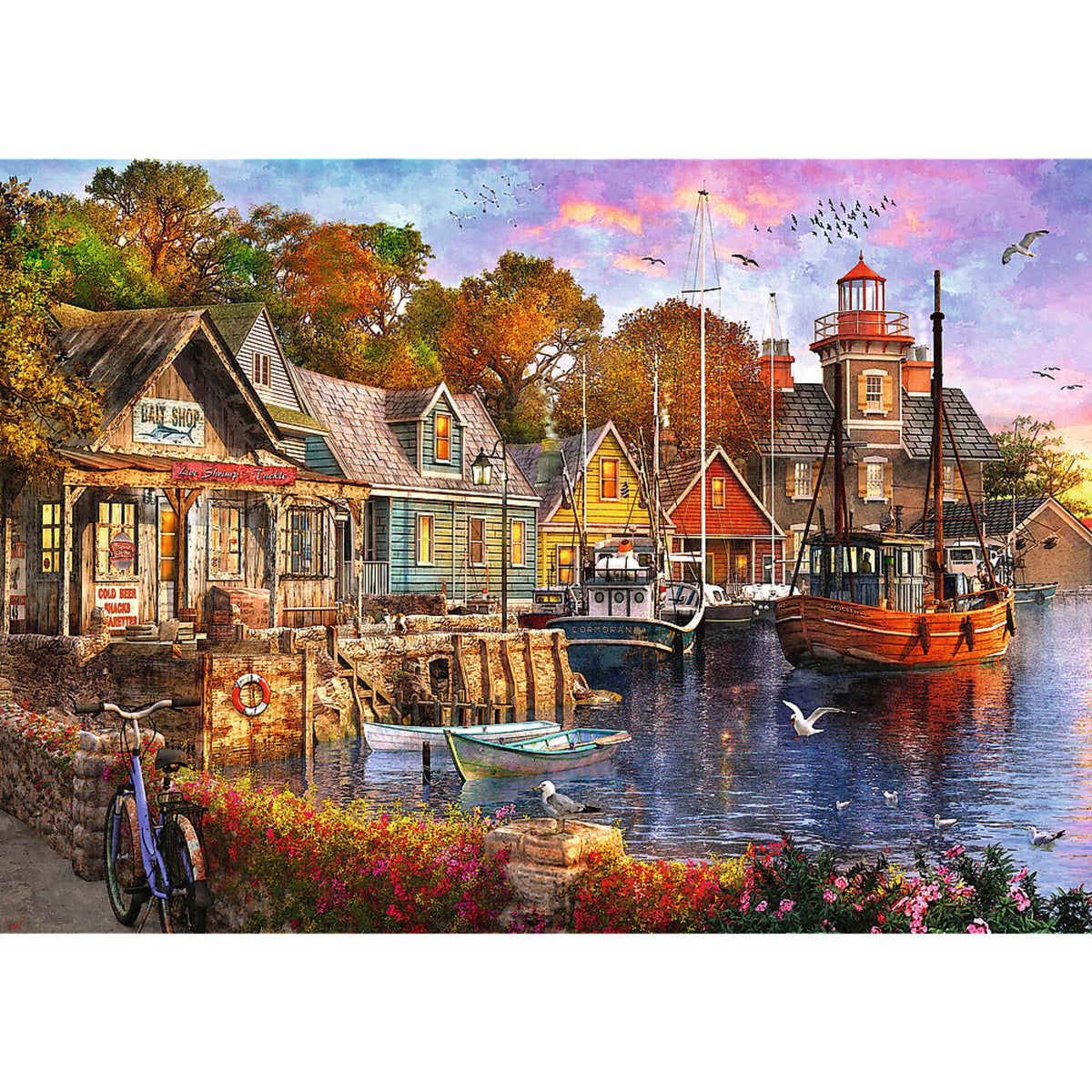 Premium Plus Seaside Harbour 1000 Piece Puzzle