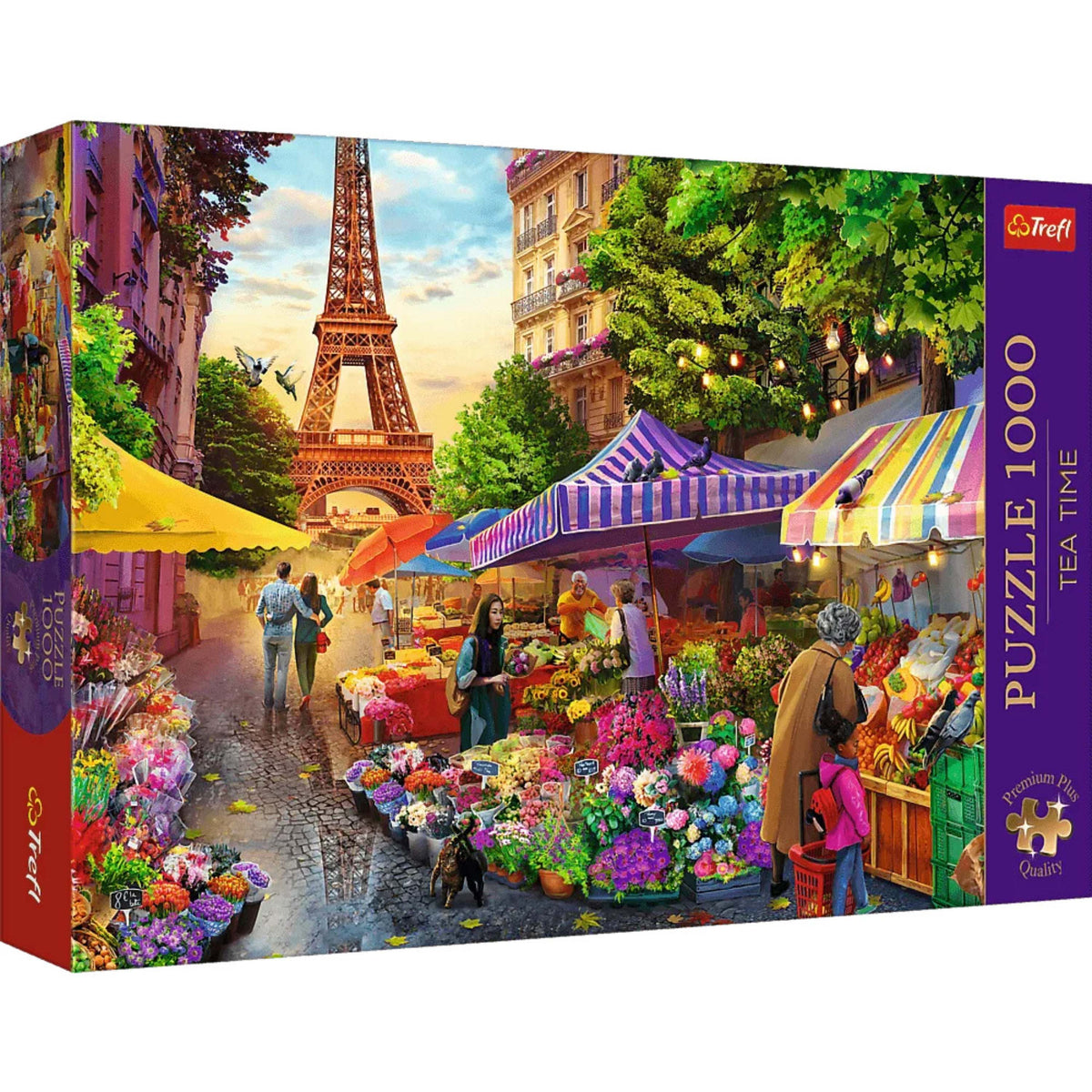 Premium Plus Flower Market Paris 1000 Piece Puzzle