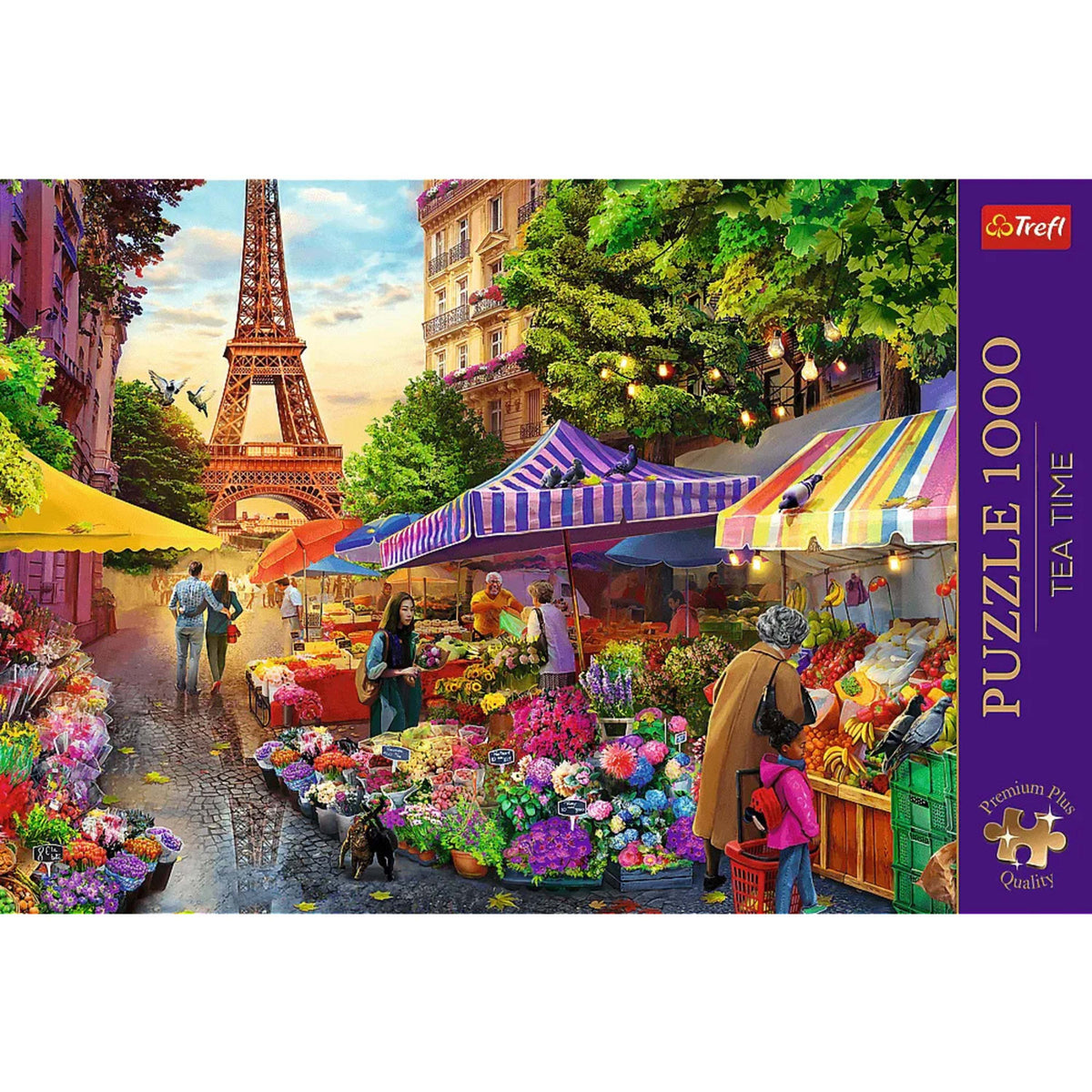 Premium Plus Flower Market Paris 1000 Piece Puzzle