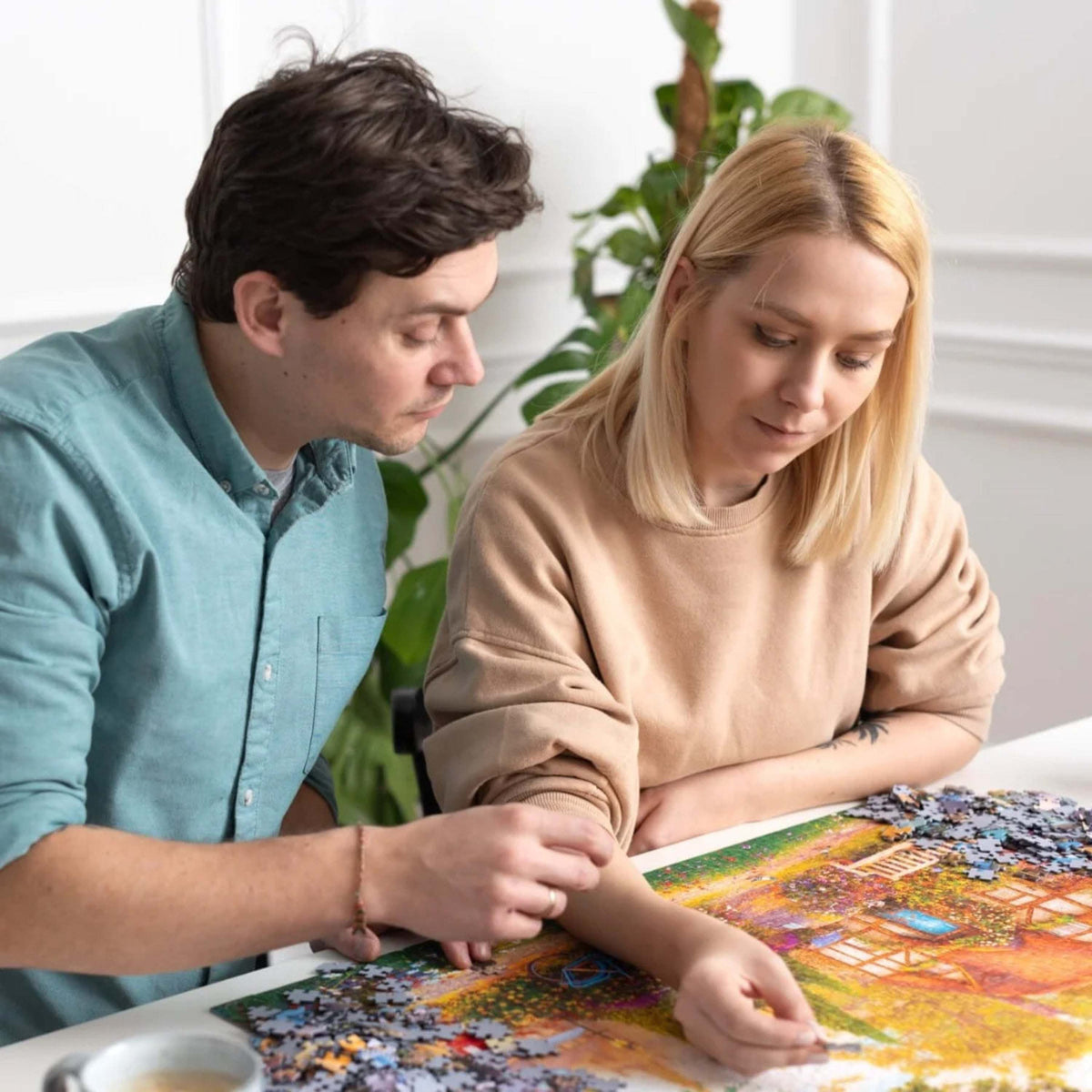Premium Plus Flower Market Paris 1000 Piece Puzzle