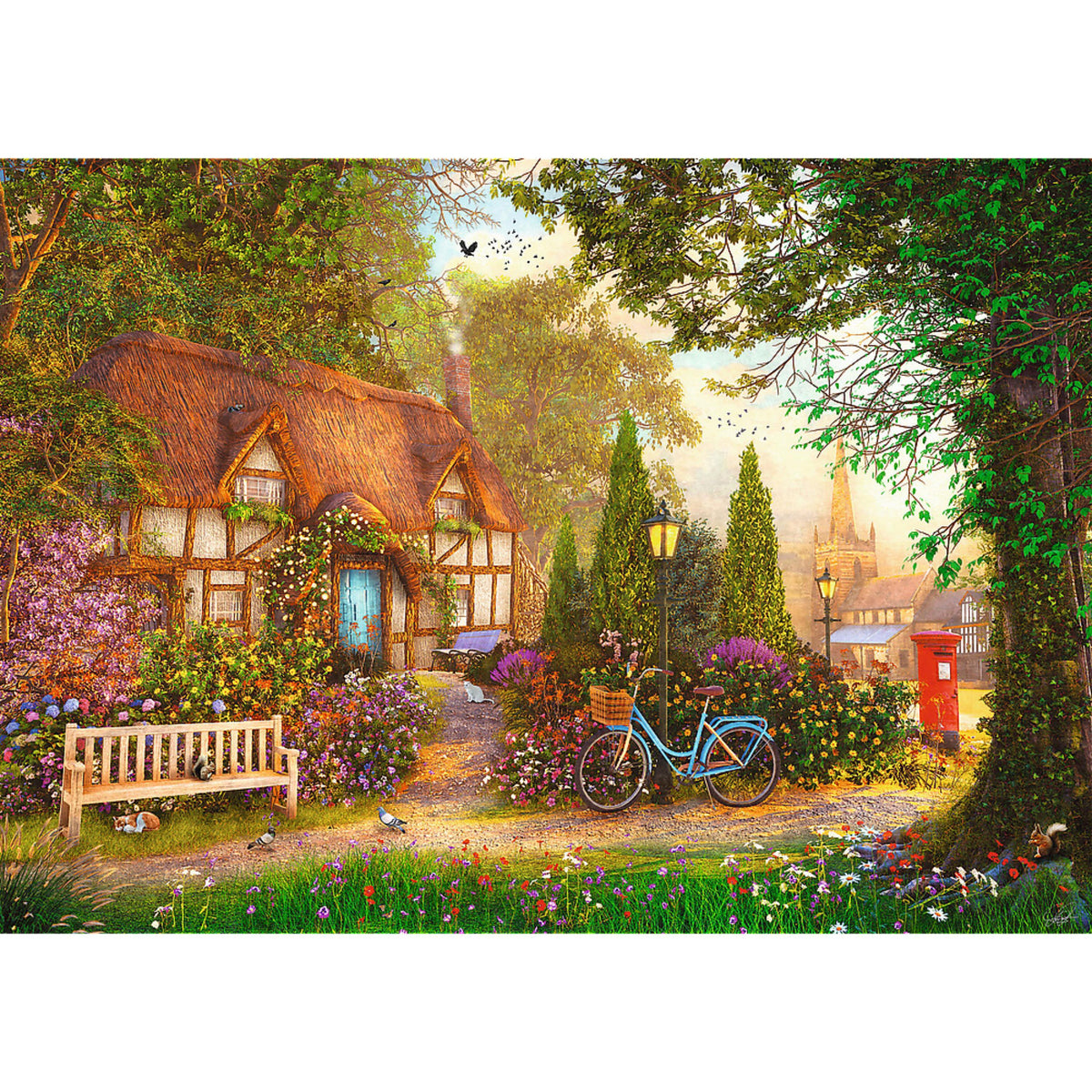 Premium Plus Thatched Cottage 1000 Piece Puzzle