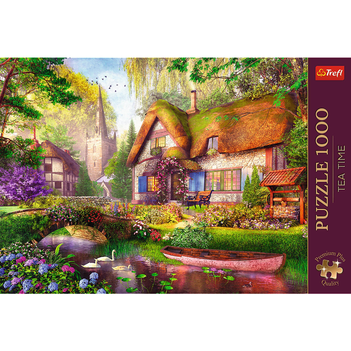 Premium Plus The Woodland Cottage 1000 Piece Puzzle