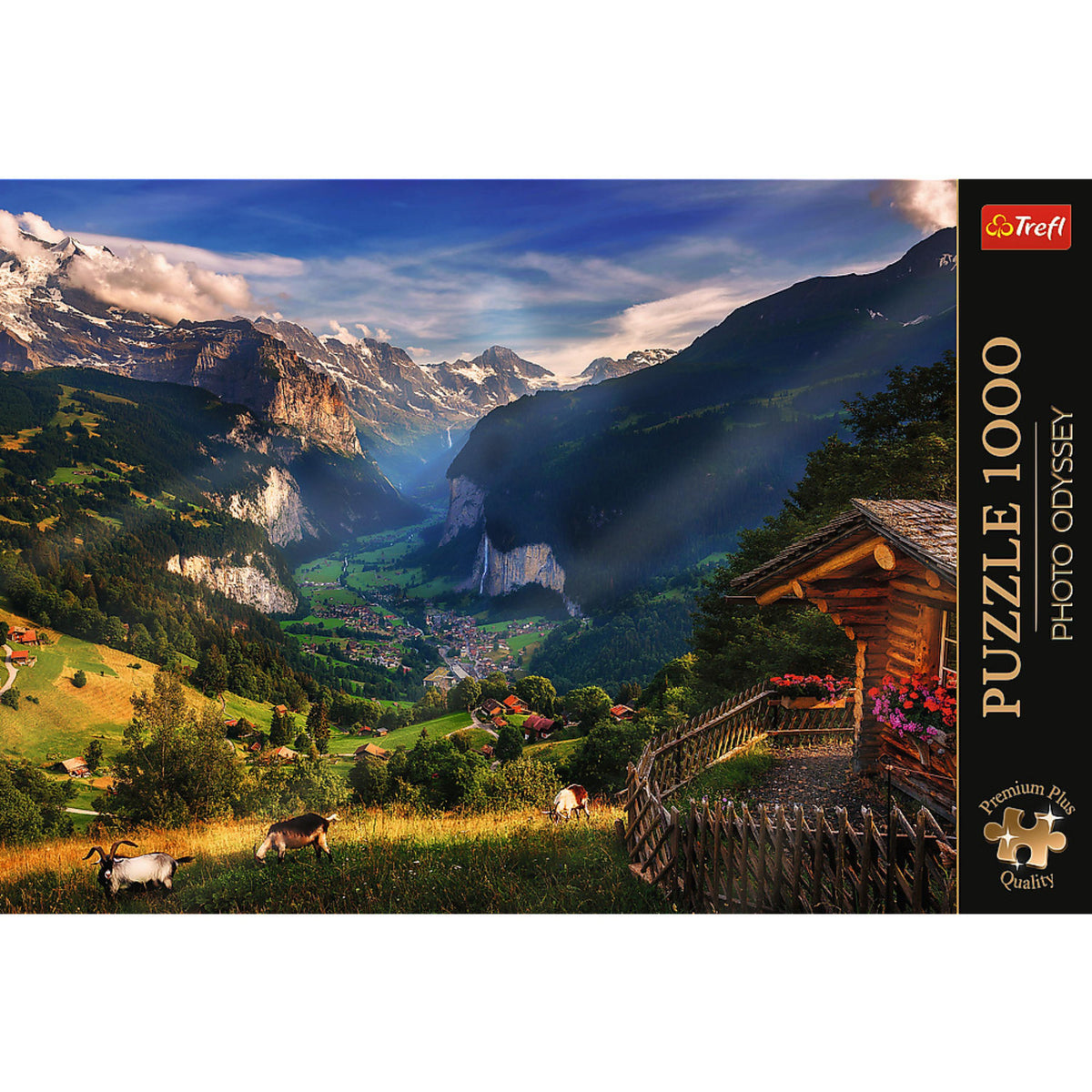 Premium Plus Lauterbrunnen Valley, Switzerland 1000 Piece Puzzle