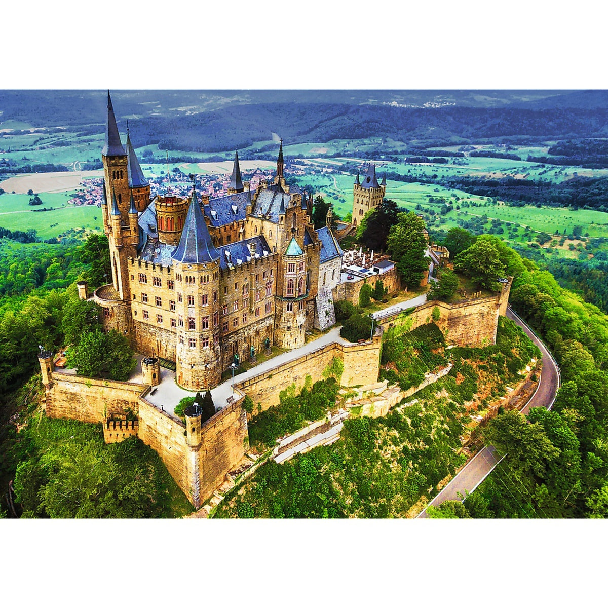 Premium Plus Hohenzollern Castle, Germany 1000 Piece Puzzle
