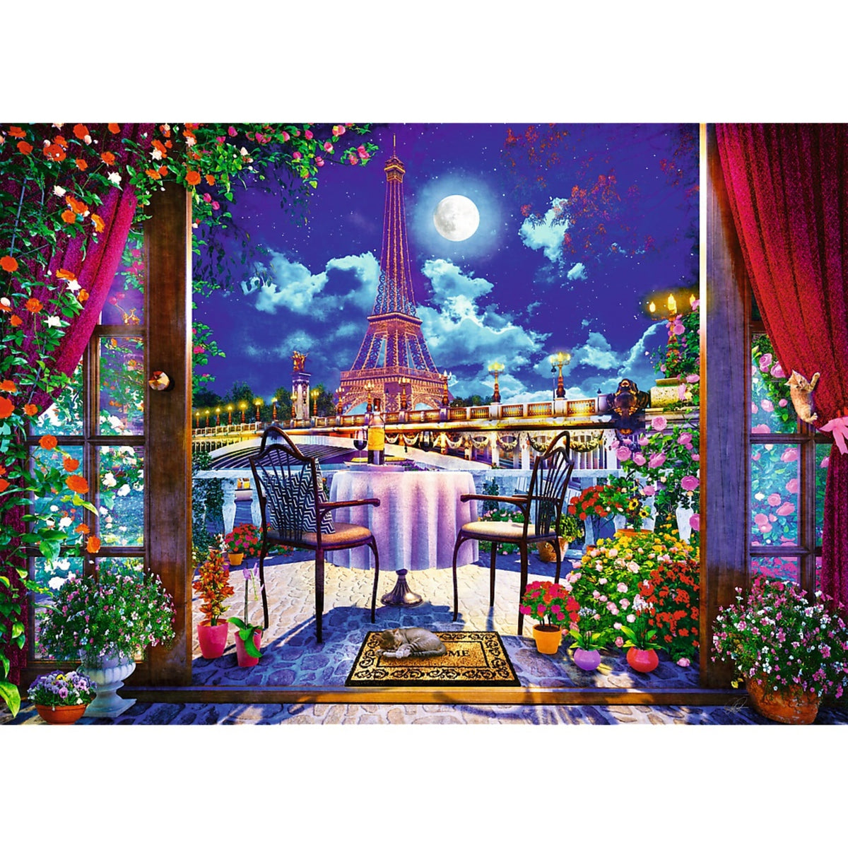Premium Plus Parisian Moonlight 1000 Piece Puzzle