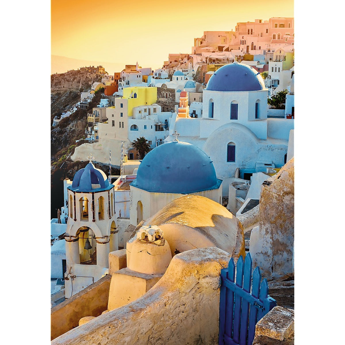 Premium Plus Town Of Oia, Santorini 1000 Piece Puzzle