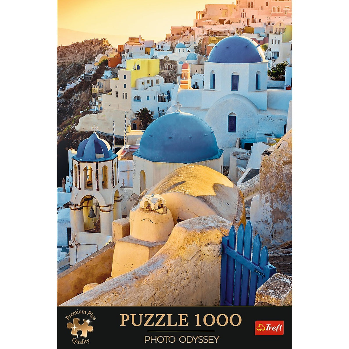 Premium Plus Town Of Oia, Santorini 1000 Piece Puzzle