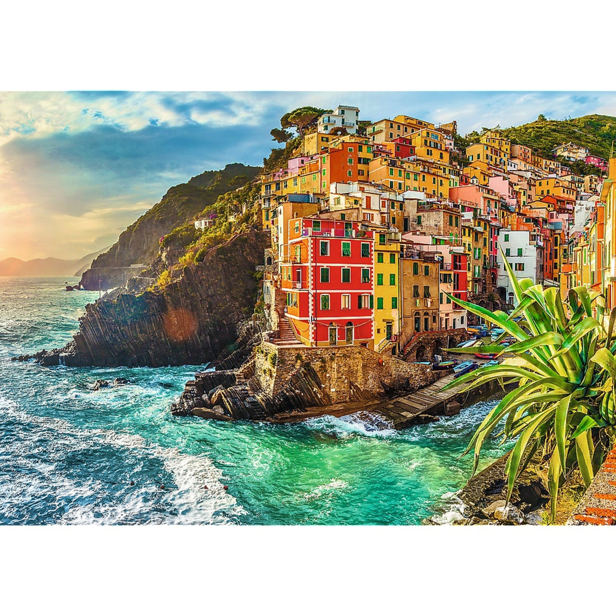 Premium Plus Town Of Riomaggiore, Italy 1000 Piece Puzzle