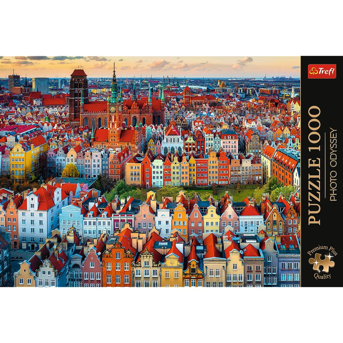 Premium Plus View On Gdansk, Poland 1000 Piece Puzzle