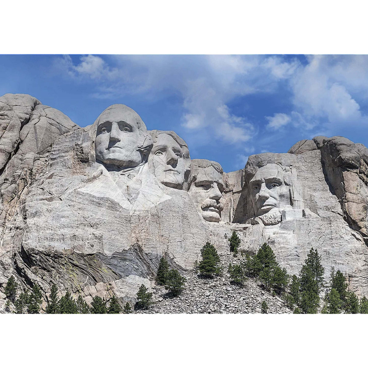 Red National Parks Mount Rushmore 1000 Piece Puzzle