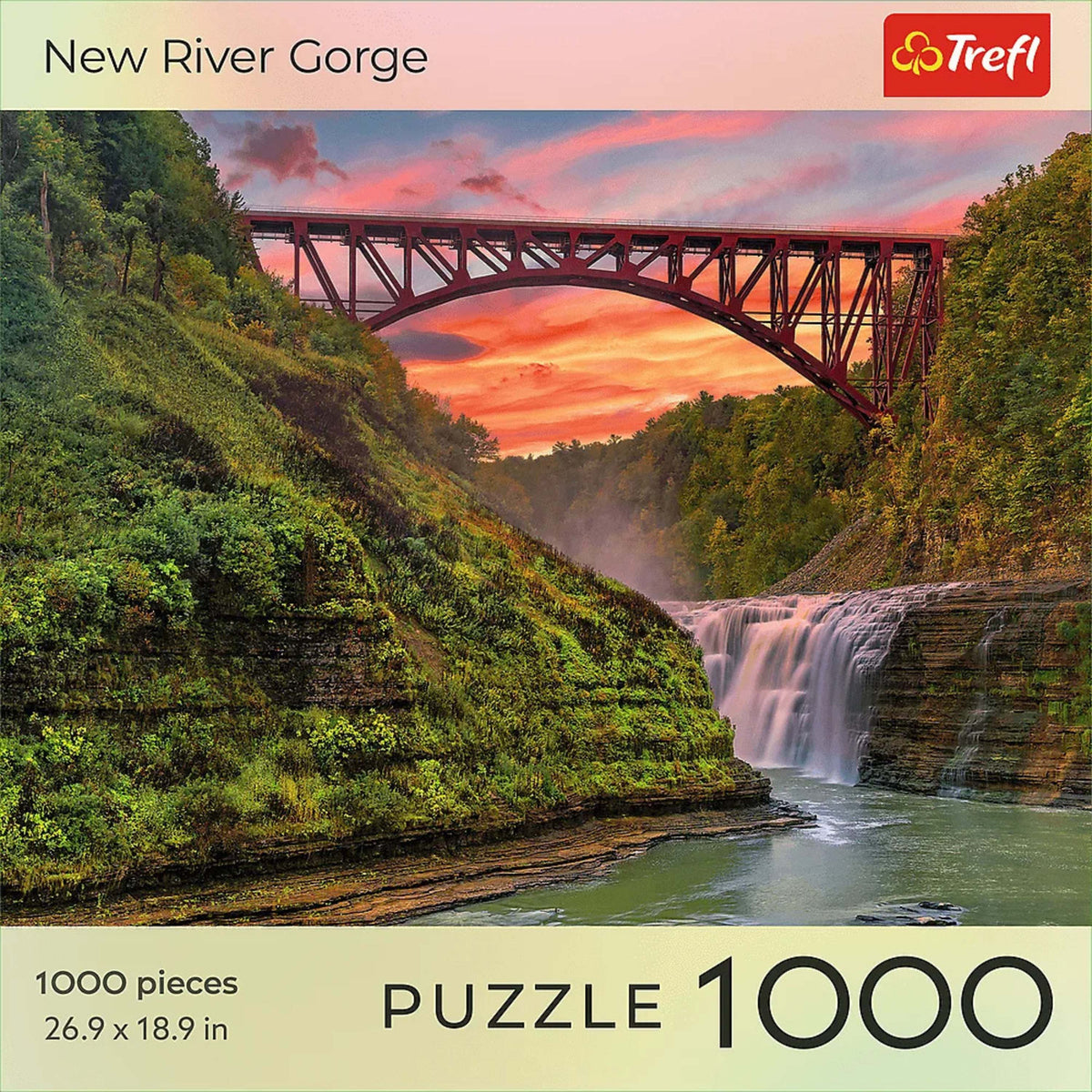 Red National Parks New River Gorge 1000 Piece Puzzle